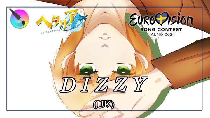 [KRITA SPEEDPAINT] Dizzy - UK 🇬🇧 ft Olly Alexander (Hetalia x Eurovision)