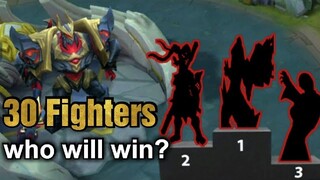 FASTEST FIGHTER TO KILL LORD SOLO || LORD VS FIGHTERS || MOBILE LEGENDS BANG BANG