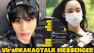 Ahn Hyo Seop  become viral with  Han Seo Hee’s Kakaotalk messenger exchange text