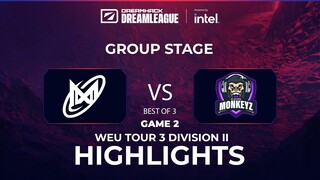 Game 2: Nigma Galaxy vs 11Monkeyz (Miracle- vs Palantimos | BO3) DPC WEU 2022 Tour 3: Division II