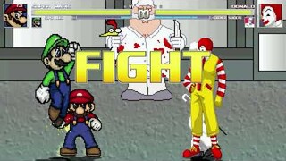 AN Mugen #245: Super Mario & Super Luigi VS Donald & Colonel Sanders