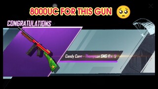 PUBG MOBILE | UNLUCKY 8000UC GET CANDY CANE THOMPSON SMG