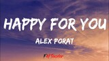 Alex Porat - Happy for You (Lyrics)