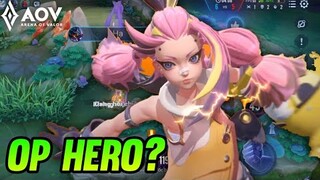 AoV : NEW HERO BONNIE GAMEPLAY | OP HERO? - ARENA OF VALOR | LIÊNQUÂNMOBILE | ROV