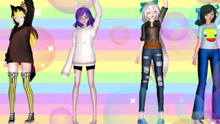 MMD 『(」・ω・)」Umph!! (／・ω・)／ Nya!!!』ความมุ้งมิ้งของสาวๆ