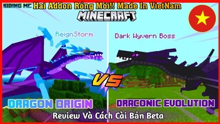 Review Và Cách Cài Siêu Addon Rồng Mới Made In VietNam 🇻🇳  DRAGON ORIGIN Cho Mcpe 1.17| KIDING MC