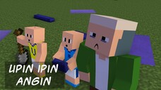 Syukur Upin Ipin Selamat 😇  Angin Bahagian Akhir 🌪️ (Minecraft Animation)