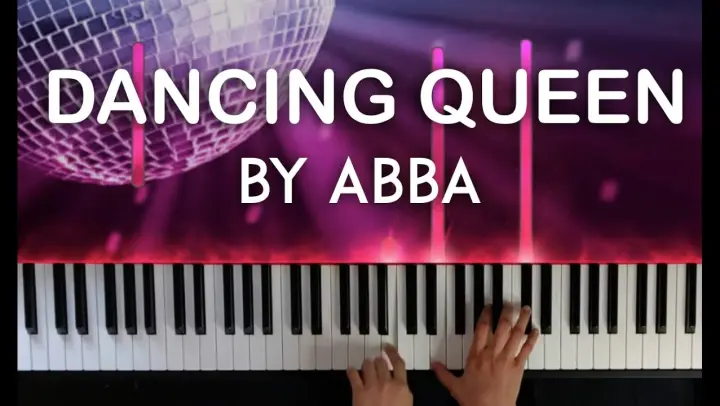 Dancing Queen by Abba piano cover | with lyrics | free sheet music