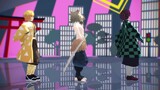 [MMD.3D] Demon Slayer. Tarian Zenitsu, Inosuke dan Tanjiro