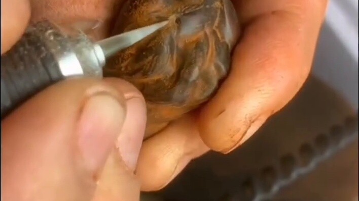 Use small-leaf red sandalwood to make the "Jujutsu Kaisen" two-sided Sukuna fingers. Look at the pat