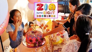 Zia Leads the Prayer & the Attack on the Donuts | Zia's 8th Birthday