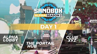 The Sandbox Alpha Season 2 - Day 1