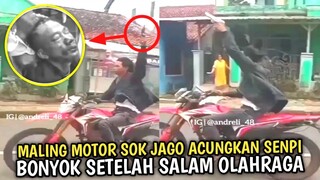 JANGAN KASIH LOLOS !! Maling motor Sok Jago Berakhir Apes !! Rekaman CCTV