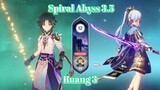 [Spiral Abyss] 3.5 : Ruang 3 : Xiao C3 & Ayaka Venti | Genshin Impact