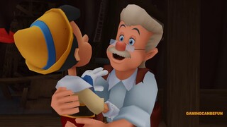 KINGDOM HEARTS DDD MOVIE | DISNEY'S PINOCCHIO IN 4K