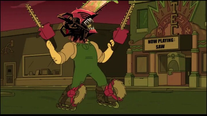 The Simpsons chainsaw Omaga😱