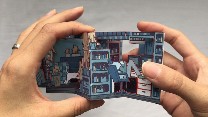 【Pop-up Book】Homemade Pop-up Book "วันเสาร์"