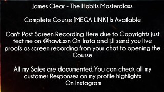 James Clear Course The Habits Masterclass download