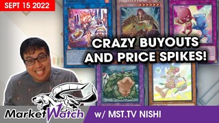 Crazy Buyouts & Price Spikes Continue All Over the Market! Yu-Gi-Oh! Market Watch September 15 2022