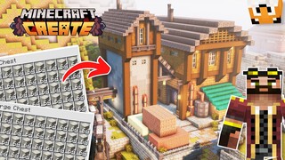 I built an INFINITE LIMESTONE FACTORY in Minecraft Create Mod!