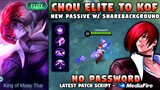 New Chou Elite To KOF Skin Script No Password | Iori Yagami Skin Script | Mobile Legends