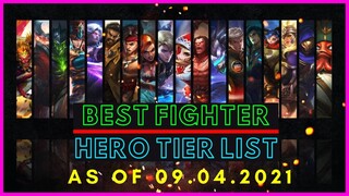 FIGHTER TIER LIST MOBILE LEGENDS | MOBILE LEGENDS FIGHTER TIER LIST SEPTEMBER 2021