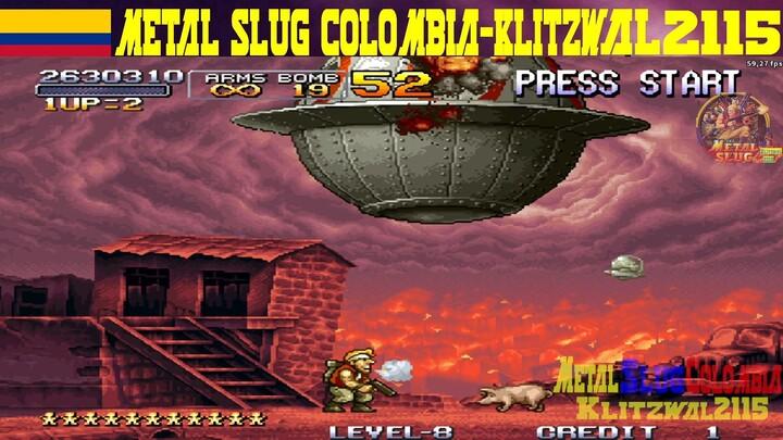 Metal Slug X Marco Rossi Level 8 No Death Arcade Versión Player: Klitzwal2115(Metal Slug Colombia)