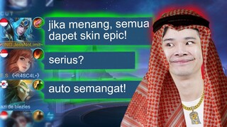 Jika Menang, Setiap Orang Dapat Skin Epic - Challenge Mobile Legends