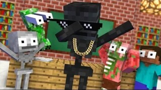 MC Monster Academy Animation丨Bộ sưu tập hoàn chỉnh của Wither Skull丨Hoạt hình Minecraft