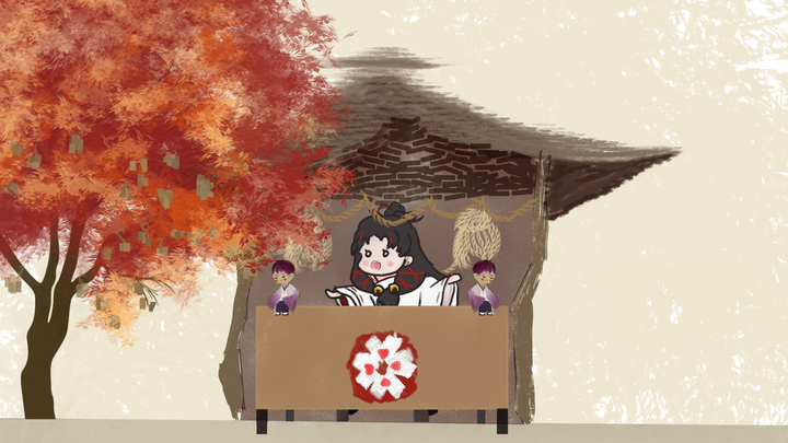 [Onmyoji] Toko dewa pemetik kain Enyukigami runtuh!! (Enyukigami x Kidomaru)