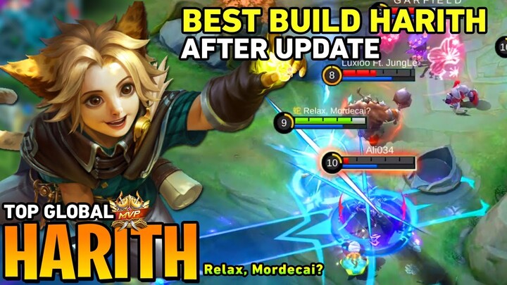 HARITH BEST BUILD AFTER UPDATE [Top Global Harith] by Relax - Mobile Legends