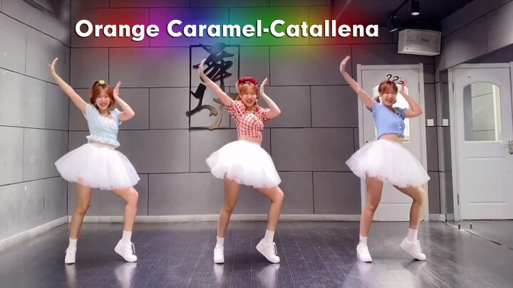[Dance]Kembar Tiga Menarikan Catallena dari Orange Caramel