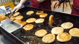 하루 1500장 팔리는 초대형 철판 호떡 / Korean pancake hotteok baked on extra large iron plate - Korean street food