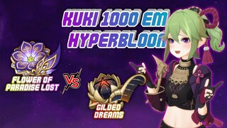 WHO WON!? FLOWER OF PARADISE VS GILDED DREAMS COMPARISON ON 1000 EM KUKI HYPERBLOOM GENSHIN IMPACT