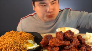Thánh ăn hàn quốc mukbang ăn Gà Bulgogi và Mì xào Bulgogi ngon tuyệt #mukbang #asmr