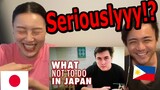 Japanese React to "12 things not to do in Japan"