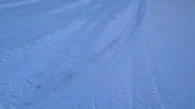 Snow is falling down