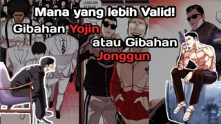 lookism:gibahan jonggun vs gibahan yoojin