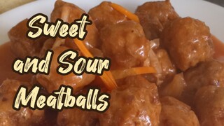 Sarap pala ganitong recipe. SWEET AND SOUR MEATBALLS .#cooking #recipes #pilipinofood #yummy #chef