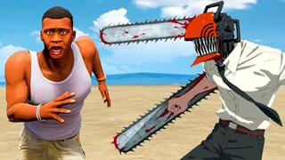 CHAINSAW MAN ficou BRAVO COMIGO ! 😱 ( GTA V Mods )