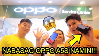 BASAG ANG OPPO A5S NAMIN! PINAAYOS NAMIN SA OPPO SERVICE CENTER!