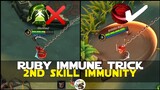 WHAT PRO RUBY PLAYERS DON'T TELL YOU | IMMUNE TO FRANCO'S HOOK WITH 2ND SKILL MOBILE LEGENDS TRICKS!