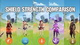 Who is the Best?...Zhongli's Shield Strength Comparison!! [GENSHIN IMPACT]
