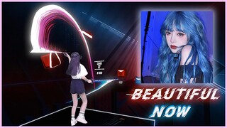 A Beat Saber song that can make you jump[Beatsaber]Beautiful now - ZEDD(Expert) VR 360