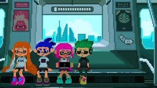 Cư dân mạng Nhật Bản おしるこ đã tạo ra một hình ảnh động pixel rất tinh tế về "Splatoon 2" để bày tỏ lò