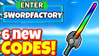 6 NEW SECRET *MYTHICAL* SWORD UPDATE OP CODES In SWORD FACTORY X! Roblox Sword Factory X Codes