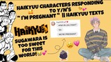 Haikyuu Characters Responding To Y/n’s “I’m Pregnant” || Haikyuu Texts