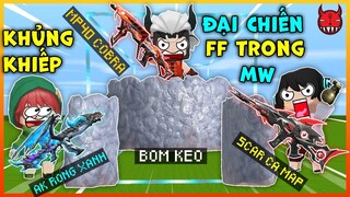 [MINI WORLD] ĐẠI CHIẾN FREE FIRE BOM KEO MP40 COBRA AK RỒNG XANH SCACAS MẬP KHỦNG KHIẾP