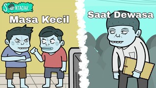 Persaingan Dimasa Kecil VS Persaingan Saat Dewasa (Animasi Sentadak)