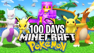 I Survived 100 Days in Minecraft PIXELMON